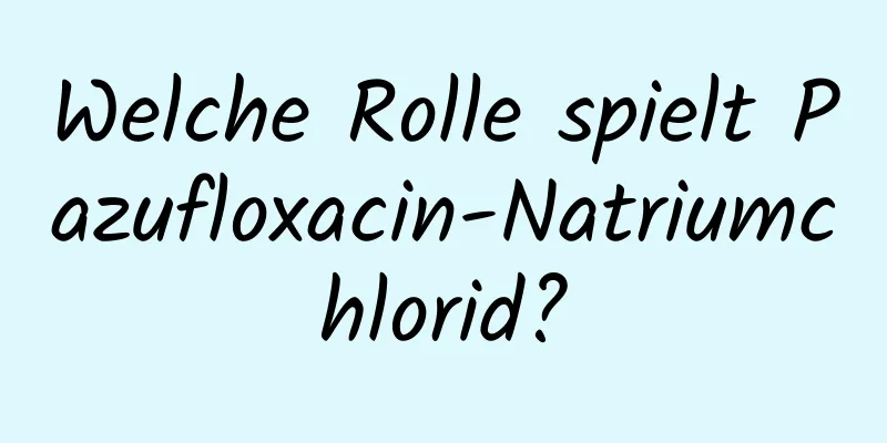 Welche Rolle spielt Pazufloxacin-Natriumchlorid?