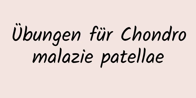 Übungen für Chondromalazie patellae