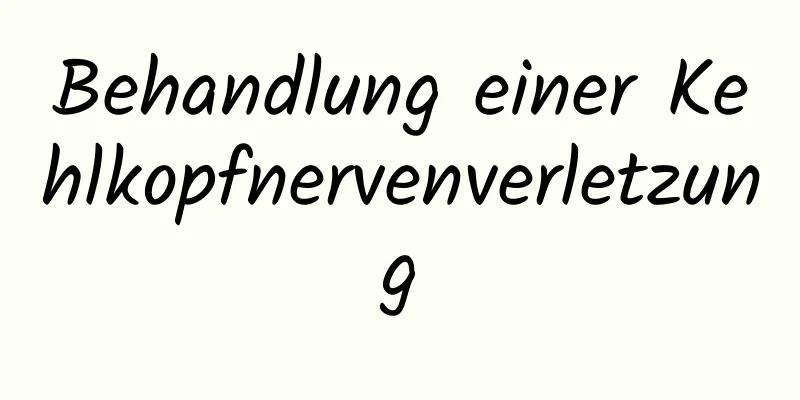 Behandlung einer Kehlkopfnervenverletzung