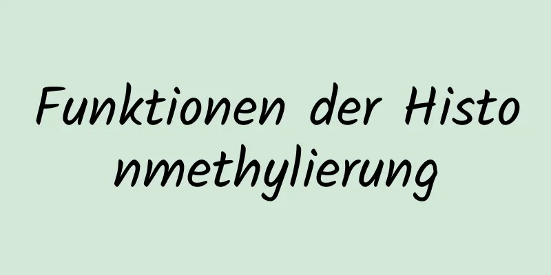 Funktionen der Histonmethylierung