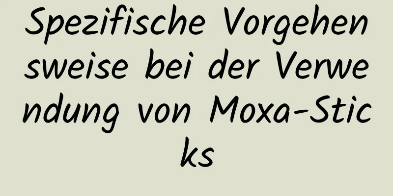 Spezifische Vorgehensweise bei der Verwendung von Moxa-Sticks