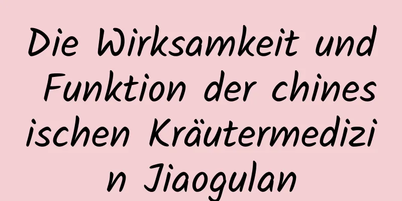 ​Die Wirksamkeit und Funktion der chinesischen Kräutermedizin Jiaogulan