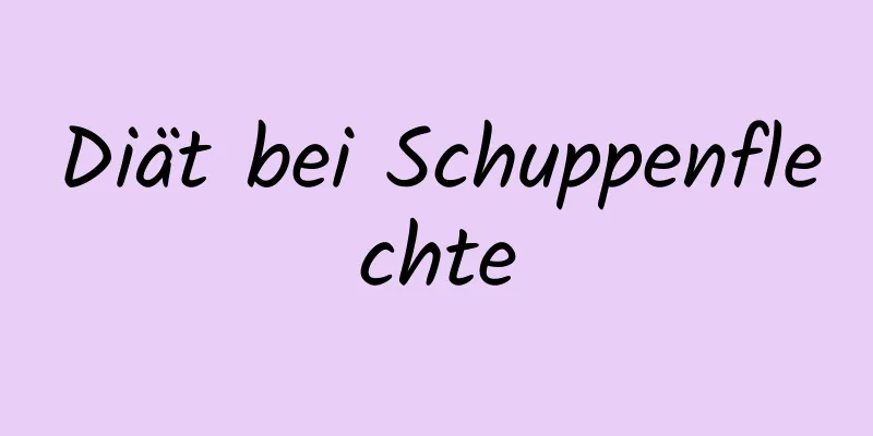 Diät bei Schuppenflechte