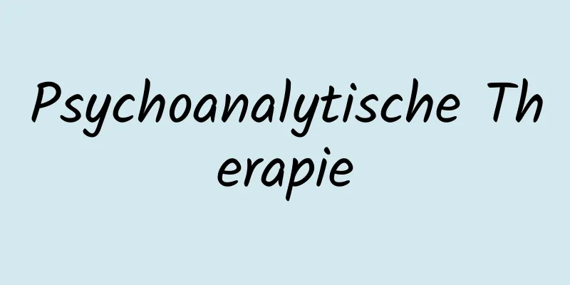 Psychoanalytische Therapie