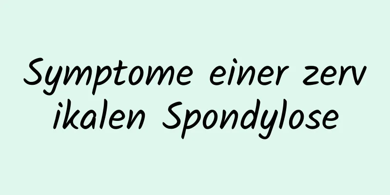 Symptome einer zervikalen Spondylose