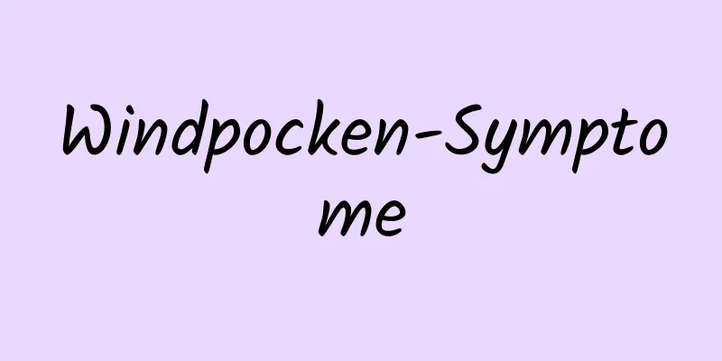 Windpocken-Symptome