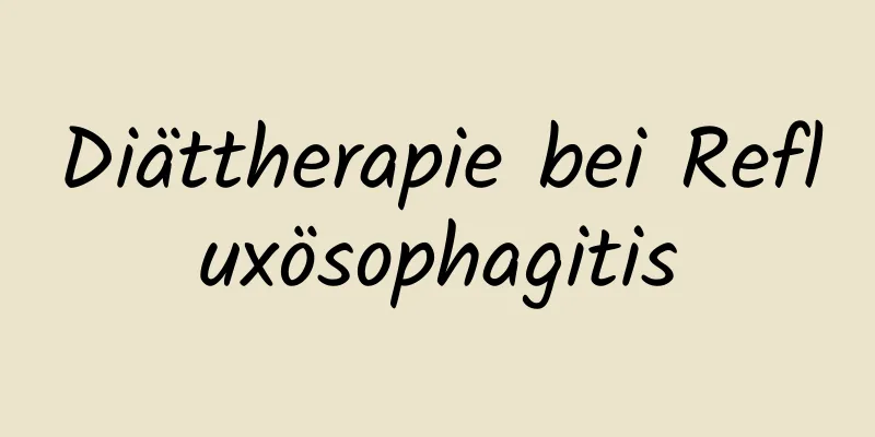 Diättherapie bei Refluxösophagitis