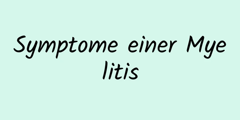 Symptome einer Myelitis