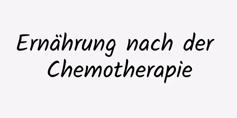 Ernährung nach der Chemotherapie