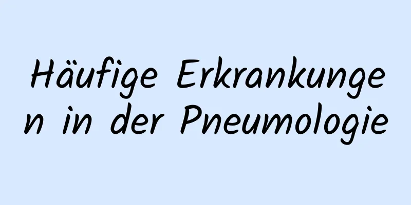 Häufige Erkrankungen in der Pneumologie