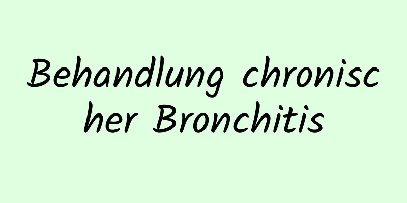 Behandlung chronischer Bronchitis