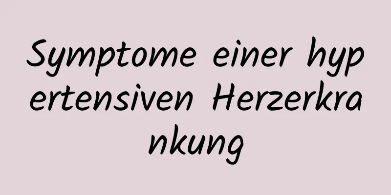 Symptome einer hypertensiven Herzerkrankung