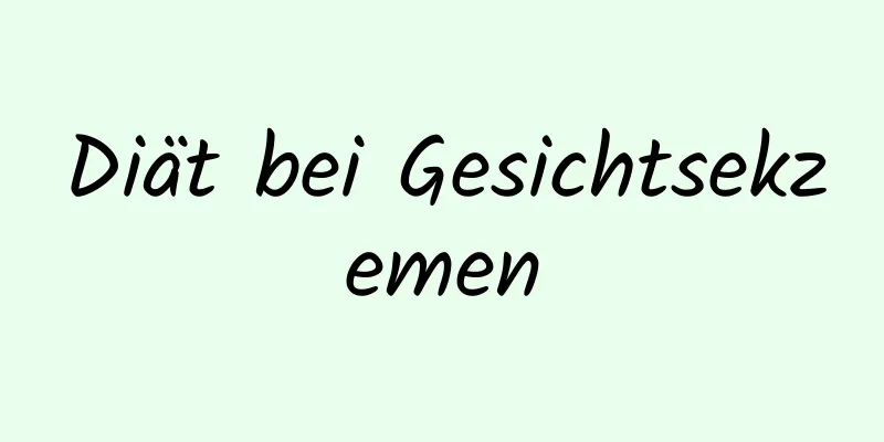 Diät bei Gesichtsekzemen