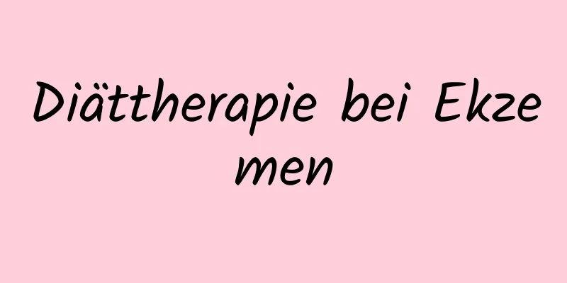 Diättherapie bei Ekzemen