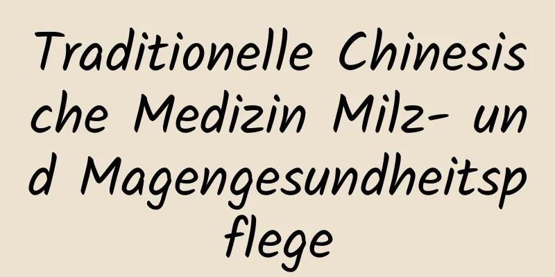 Traditionelle Chinesische Medizin Milz- und Magengesundheitspflege