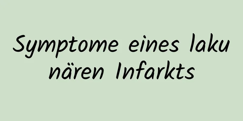 Symptome eines lakunären Infarkts