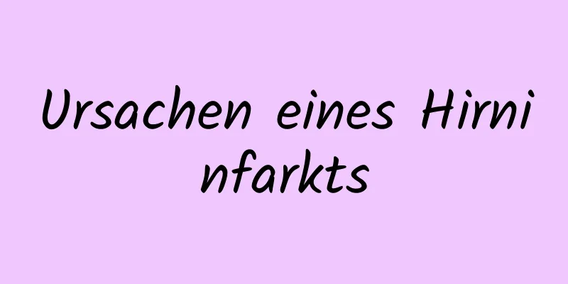 Ursachen eines Hirninfarkts