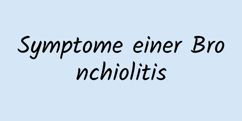 Symptome einer Bronchiolitis