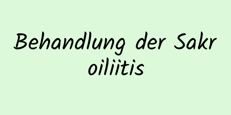 Behandlung der Sakroiliitis