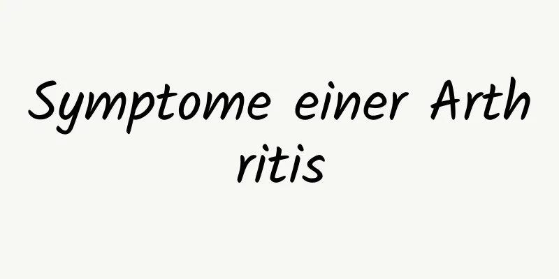 Symptome einer Arthritis