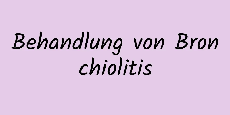 Behandlung von Bronchiolitis