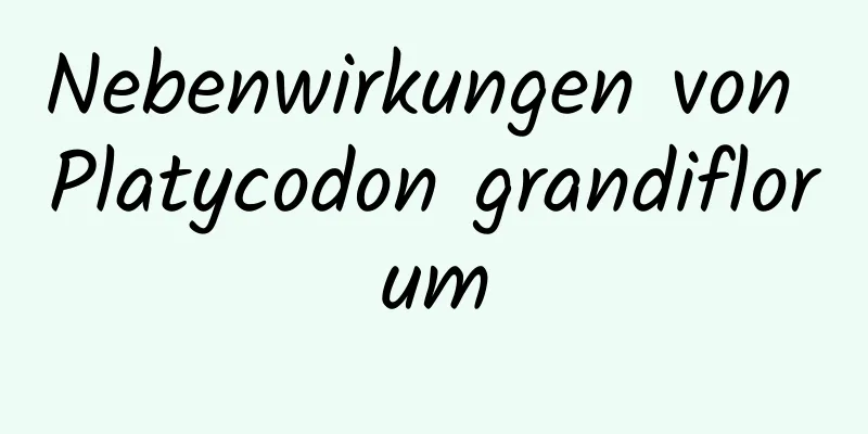 Nebenwirkungen von Platycodon grandiflorum