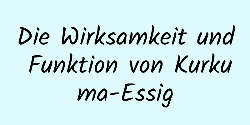 Die Wirksamkeit und Funktion von Kurkuma-Essig