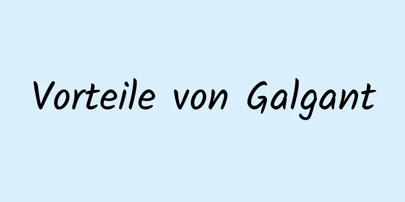 Vorteile von Galgant