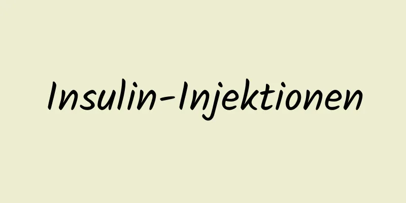 Insulin-Injektionen