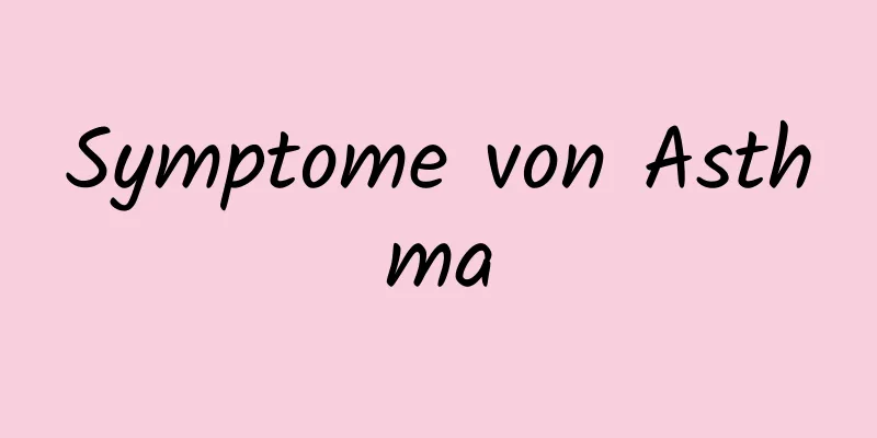 Symptome von Asthma