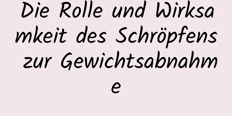 Die Rolle und Wirksamkeit des Schröpfens zur Gewichtsabnahme