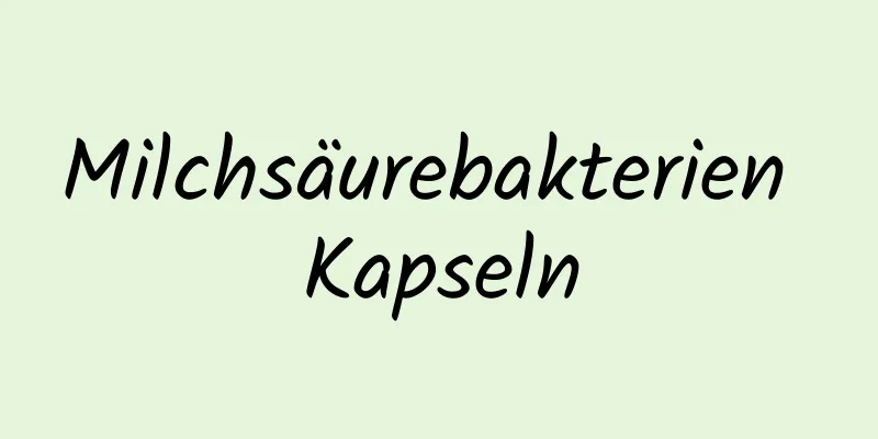 Milchsäurebakterien Kapseln