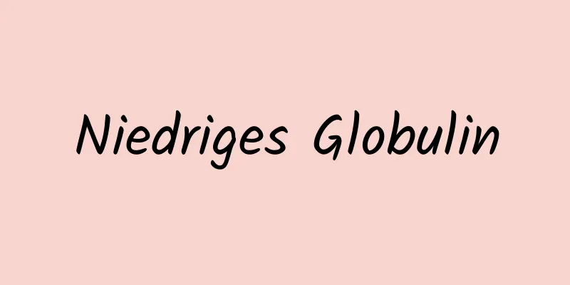 Niedriges Globulin