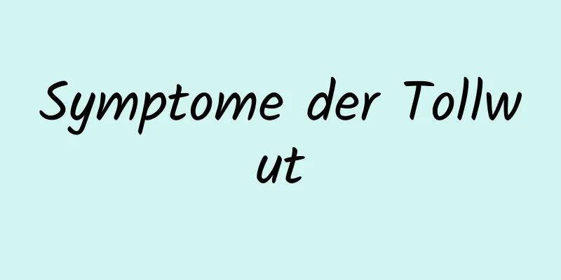 Symptome der Tollwut