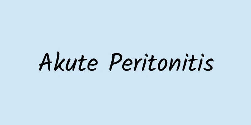 Akute Peritonitis