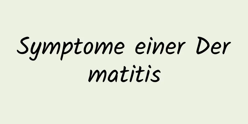 Symptome einer Dermatitis