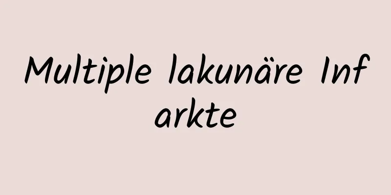 Multiple lakunäre Infarkte