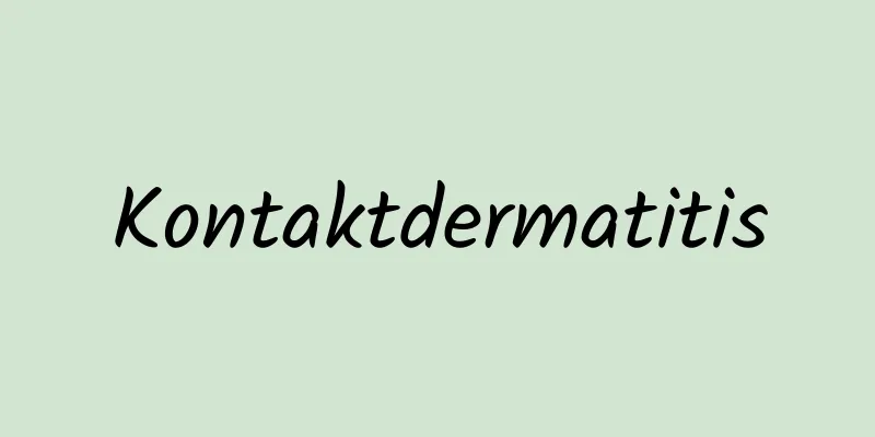 Kontaktdermatitis