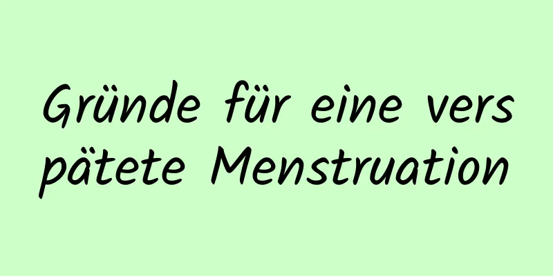 Gründe für eine verspätete Menstruation