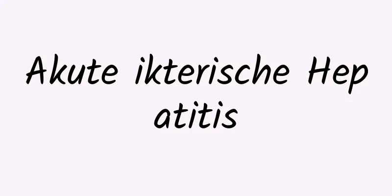 Akute ikterische Hepatitis