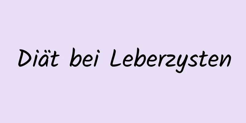 Diät bei Leberzysten