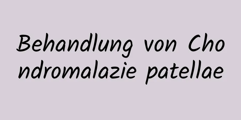 Behandlung von Chondromalazie patellae