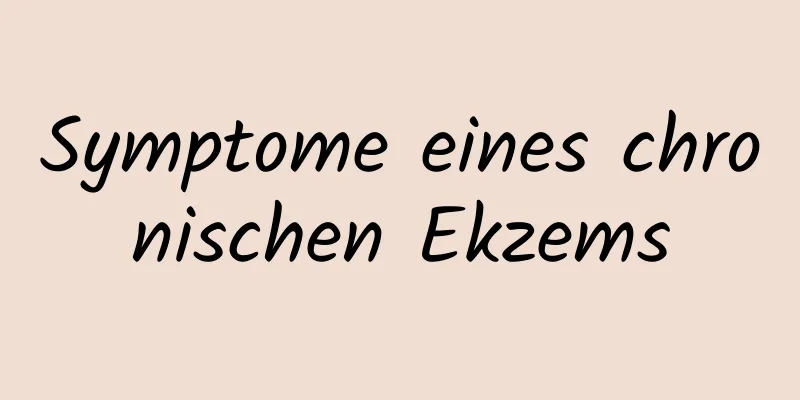 Symptome eines chronischen Ekzems