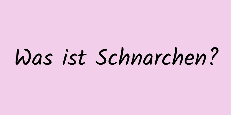 Was ist Schnarchen?