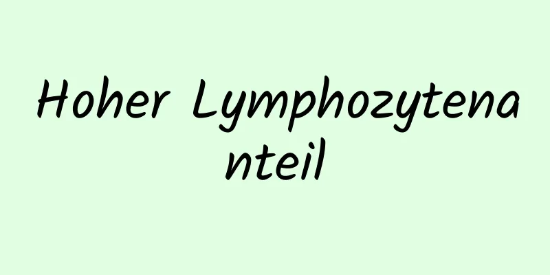 Hoher Lymphozytenanteil