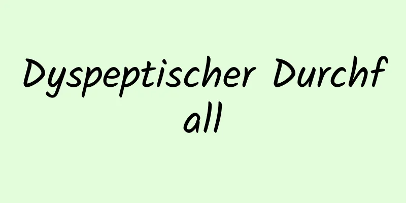 Dyspeptischer Durchfall