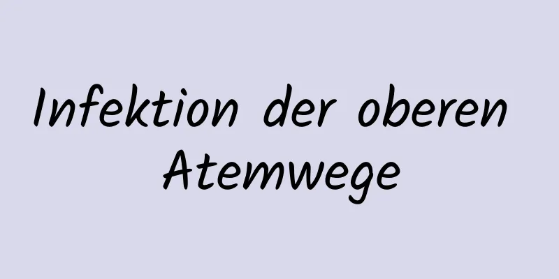 Infektion der oberen Atemwege