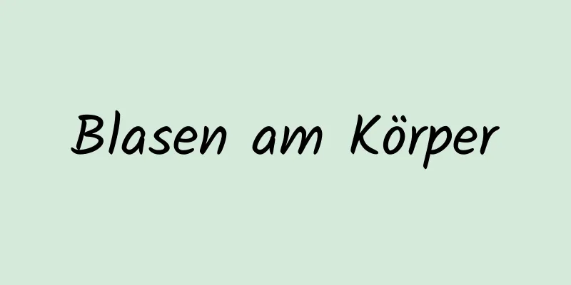 Blasen am Körper