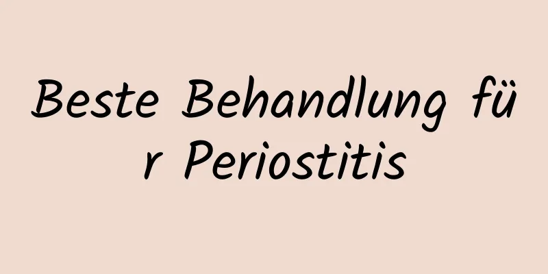 Beste Behandlung für Periostitis