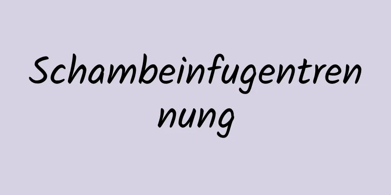 Schambeinfugentrennung